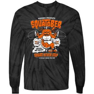 Sorinex Presents Squatober Squats Never Stop Tie-Dye Long Sleeve Shirt