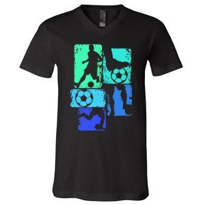 Soccer Player V-Neck T-Shirt