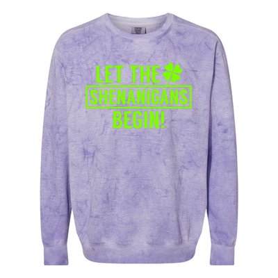 Saint Patricks Shenanigans Colorblast Crewneck Sweatshirt