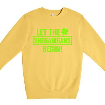 Saint Patricks Shenanigans Premium Crewneck Sweatshirt