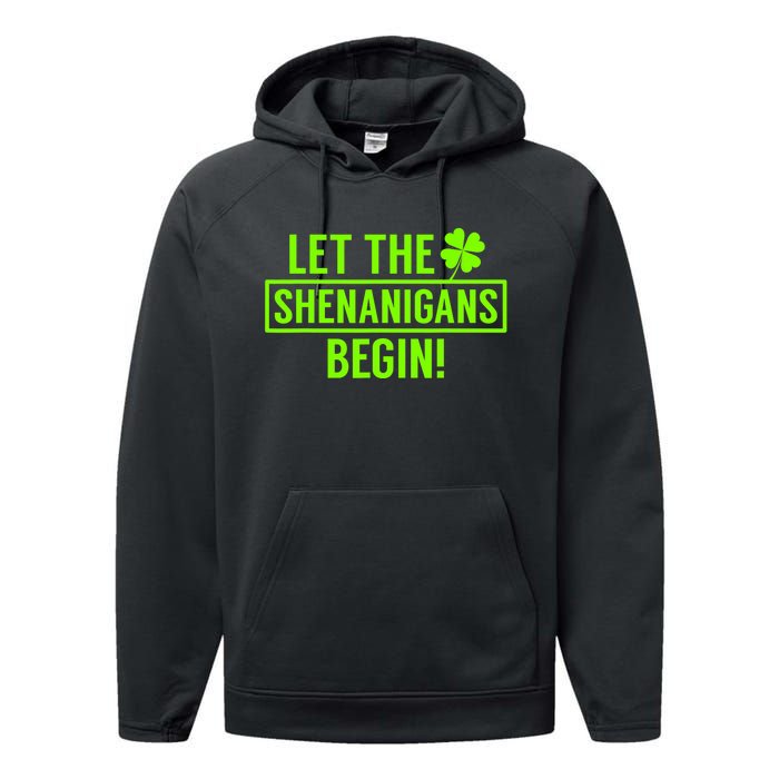 Saint Patricks Shenanigans Performance Fleece Hoodie