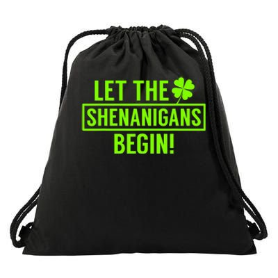 Saint Patricks Shenanigans Drawstring Bag