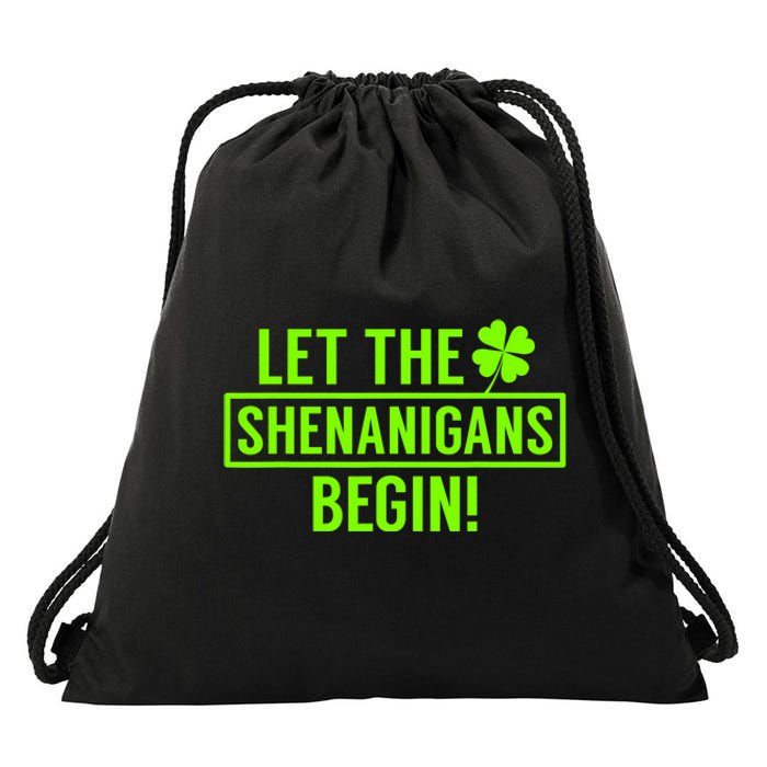 Saint Patricks Shenanigans Drawstring Bag