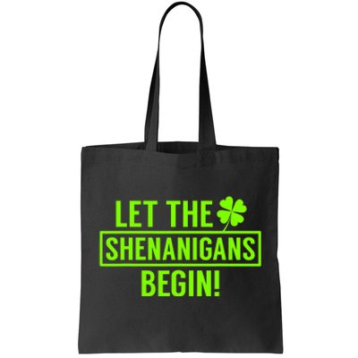 Saint Patricks Shenanigans Tote Bag