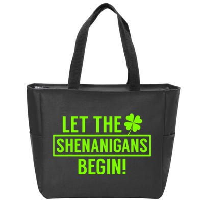 Saint Patricks Shenanigans Zip Tote Bag