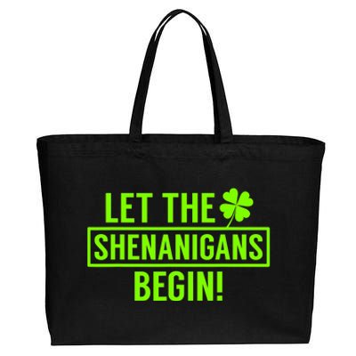 Saint Patricks Shenanigans Cotton Canvas Jumbo Tote