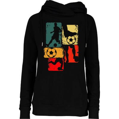 Soccer Player Womens Funnel Neck Pullover Hood