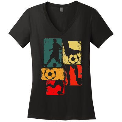 Soccer Player Women's V-Neck T-Shirt