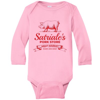 Satriale’s Pork Store Kearny New Jersey Baby Long Sleeve Bodysuit