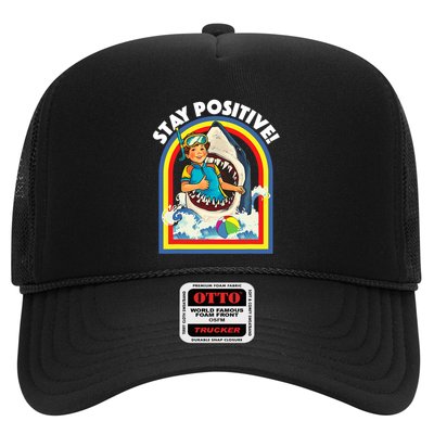 Stay Positive Shark Lover Wildlife Ocean Sea Animal Lover Trucker Hat