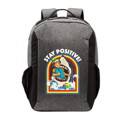 Stay Positive Shark Lover Wildlife Ocean Sea Animal Lover Vector Backpack