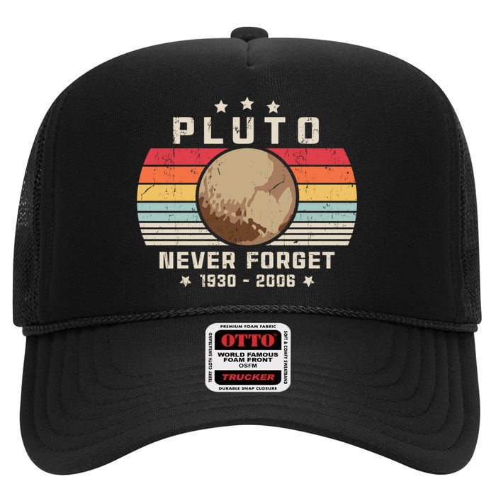 Stars Pluto High Crown Mesh Back Trucker Hat