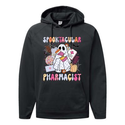 Spooktacular Pharmacist Spooky Halloween Pharmacy Week Performance Fleece Hoodie