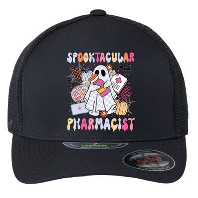 Spooktacular Pharmacist Spooky Halloween Pharmacy Week Flexfit Unipanel Trucker Cap