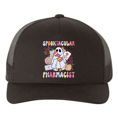 Spooktacular Pharmacist Spooky Halloween Pharmacy Week Yupoong Adult 5-Panel Trucker Hat