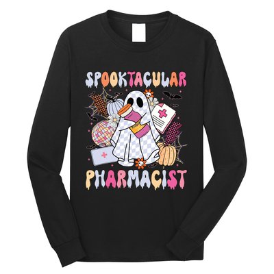 Spooktacular Pharmacist Spooky Halloween Pharmacy Week Long Sleeve Shirt