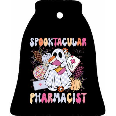 Spooktacular Pharmacist Spooky Halloween Pharmacy Week Ceramic Bell Ornament