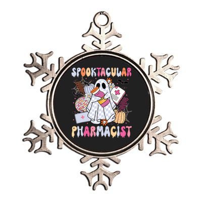 Spooktacular Pharmacist Spooky Halloween Pharmacy Week Metallic Star Ornament