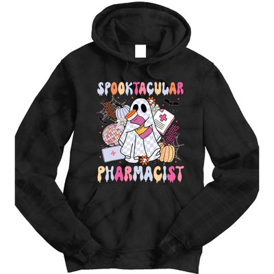 Spooktacular Pharmacist Spooky Halloween Pharmacy Week Tie Dye Hoodie