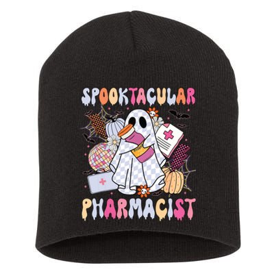 Spooktacular Pharmacist Spooky Halloween Pharmacy Week Short Acrylic Beanie