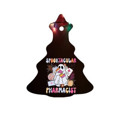 Spooktacular Pharmacist Spooky Halloween Pharmacy Week Ceramic Tree Ornament