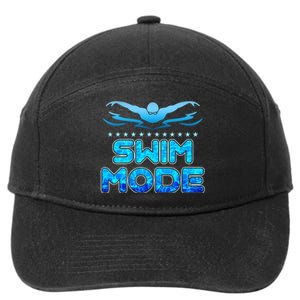 Swimming Pool Sport Swimmer Swim Team Open Waters 7-Panel Snapback Hat