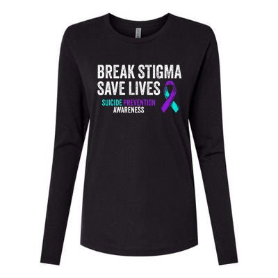 Suicide Prevention Support Break Stigma Suicide Awareness Womens Cotton Relaxed Long Sleeve T-Shirt