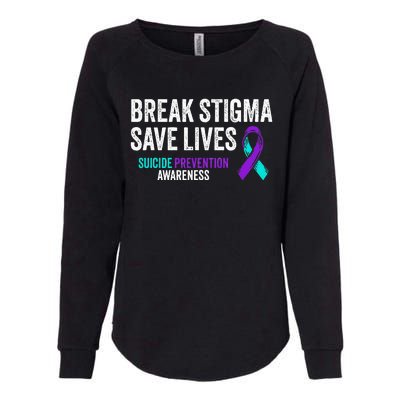 Suicide Prevention Support Break Stigma Suicide Awareness Womens California Wash Sweatshirt