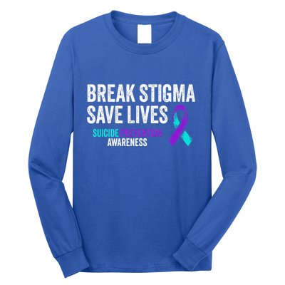 Suicide Prevention Support Break Stigma Suicide Awareness Long Sleeve Shirt