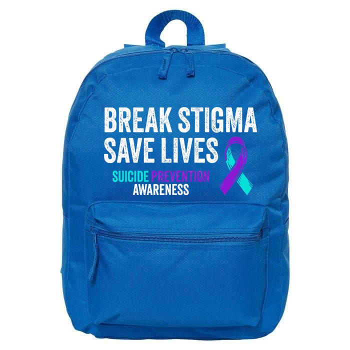 Suicide Prevention Support Break Stigma Suicide Awareness 16 in Basic Backpack