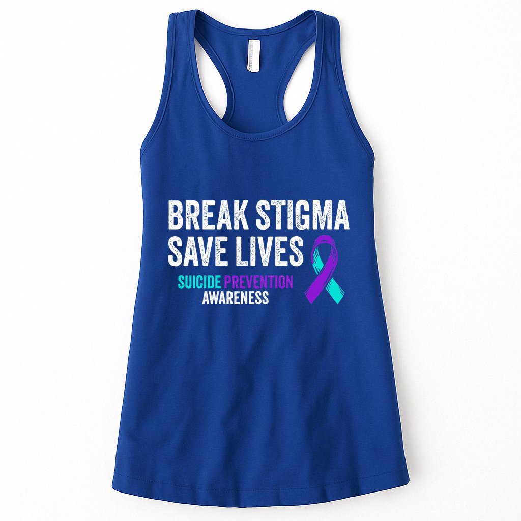 Suicide Prevention Support Break Stigma Suicide Awareness Womens Tank Top