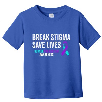 Suicide Prevention Support Break Stigma Suicide Awareness Toddler T-Shirt