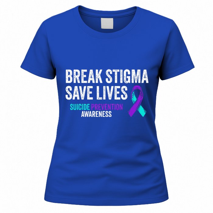 Suicide Prevention Support Break Stigma Suicide Awareness Women's T-Shirt