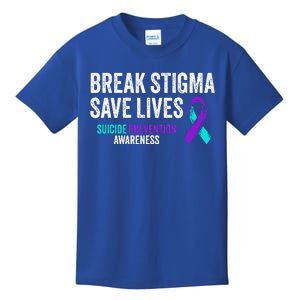 Suicide Prevention Support Break Stigma Suicide Awareness Kids T-Shirt