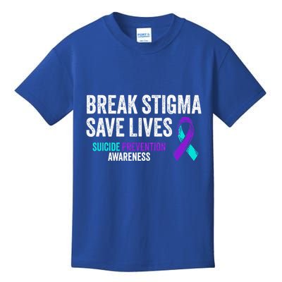 Suicide Prevention Support Break Stigma Suicide Awareness Kids T-Shirt