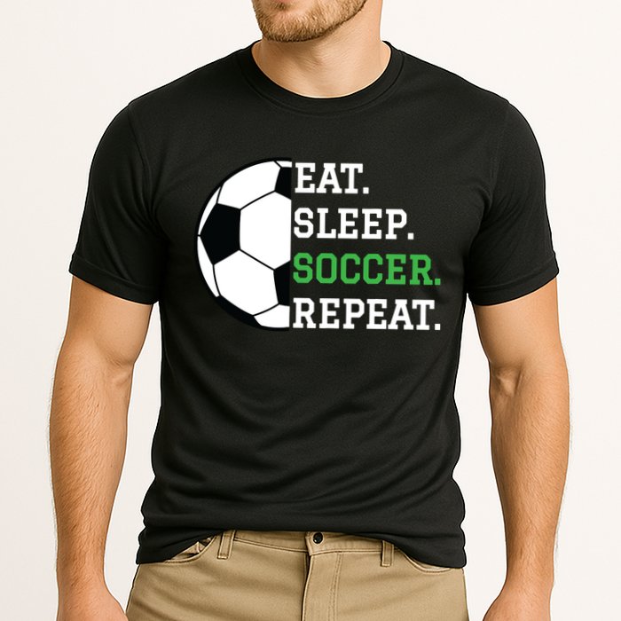 Soccer Player Soccer Lover Eat Sleep Soccer Repeat Cooling Performance Crew T-Shirt