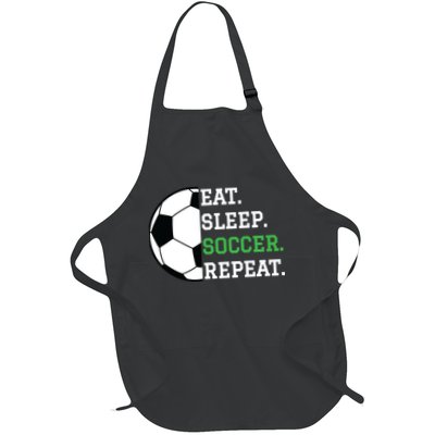 Soccer Player Soccer Lover Eat Sleep Soccer Repeat Apron