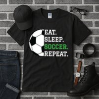 Soccer Player Soccer Lover Eat Sleep Soccer Repeat Tall T-Shirt
