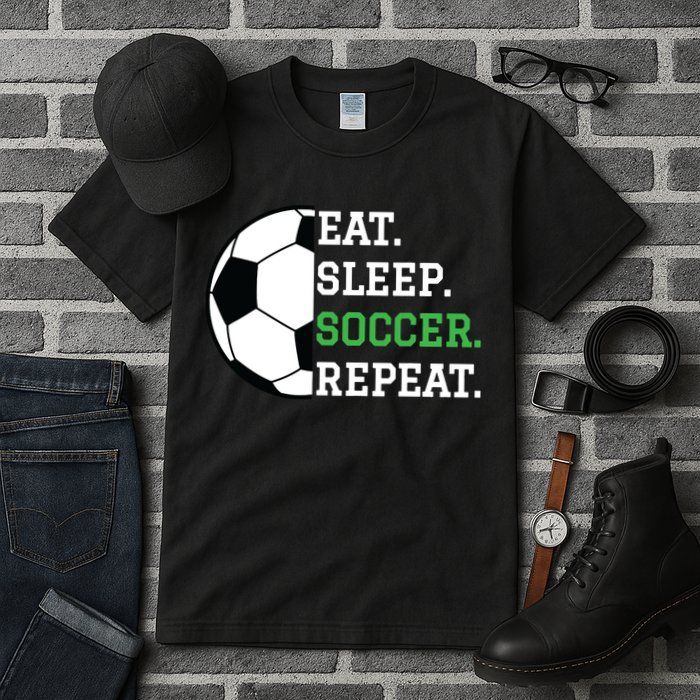 Soccer Player Soccer Lover Eat Sleep Soccer Repeat Tall T-Shirt