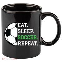 Soccer Player Soccer Lover Eat Sleep Soccer Repeat 11oz C Handle Ceramic Mug