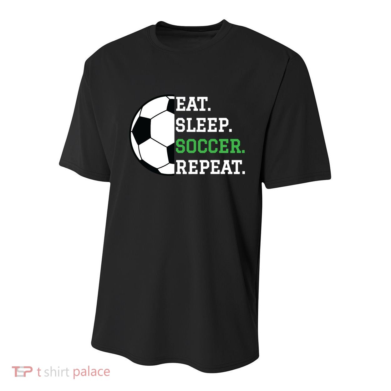 Soccer Player Soccer Lover Eat Sleep Soccer Repeat Youth Performance Sprint T-Shirt