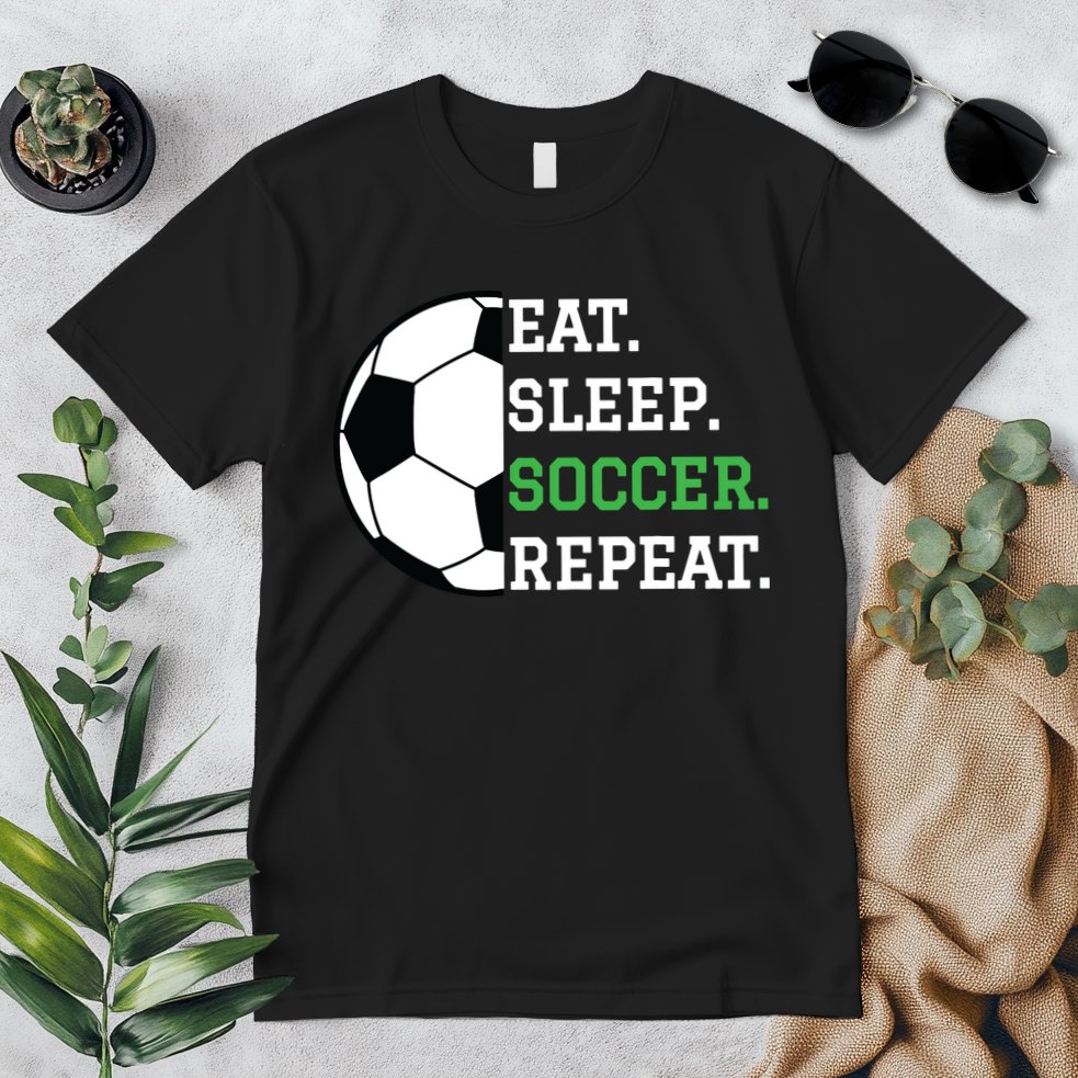 Soccer Player Soccer Lover Eat Sleep Soccer Repeat Premium T-Shirt