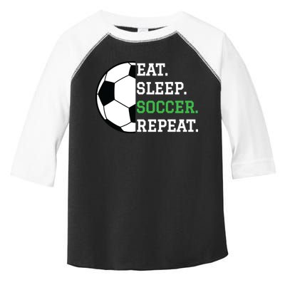 Soccer Player Soccer Lover Eat Sleep Soccer Repeat Toddler Fine Jersey T-Shirt