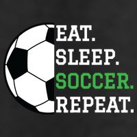 Soccer Player Soccer Lover Eat Sleep Soccer Repeat Golf Towel