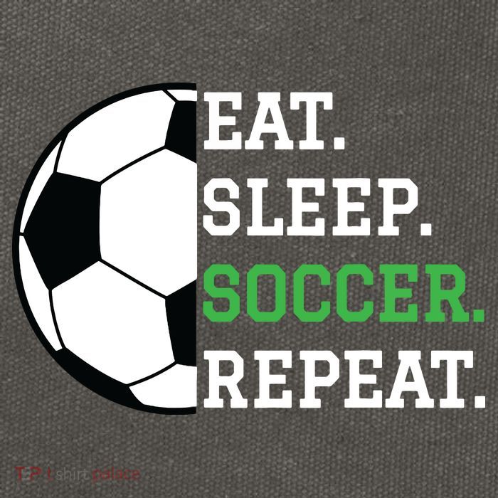 Soccer Player Soccer Lover Eat Sleep Soccer Repeat Cotton Canvas Backpack