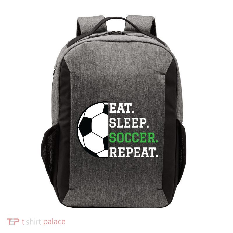 Soccer Player Soccer Lover Eat Sleep Soccer Repeat Vector Backpack