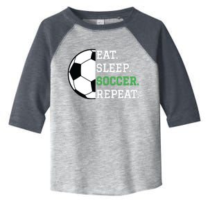 Soccer Player Soccer Lover Eat Sleep Soccer Repeat Toddler Fine Jersey T-Shirt