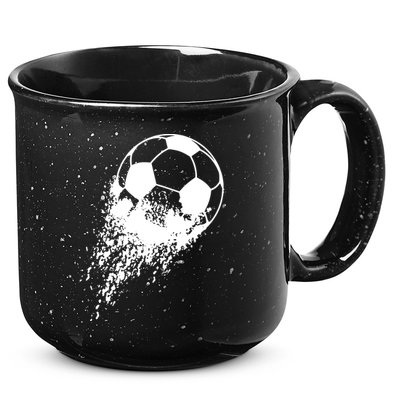 Soccer Player Sports Vintage Men Boy Soccer Ball 15oz Campfire Ceramic Mug