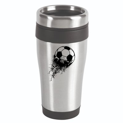 Soccer Player Sports Vintage Men Boy Soccer Ball 16oz Travel Tumbler