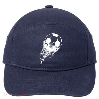 Soccer Player Sports Vintage Men Boy Soccer Ball 7-Panel Snapback Hat